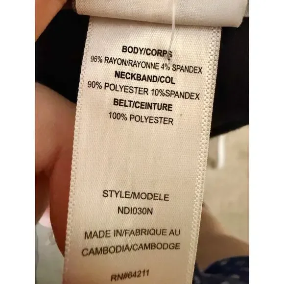 Vintage Jonquil By Diane Samandi for Neiman Marcus Black Kimono Robe sz. L - Picture 7 of 7